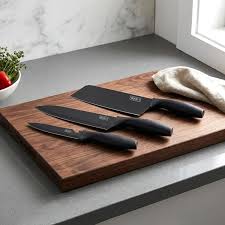 3-Piece Professional Kitchen Knife Set – Black Edition