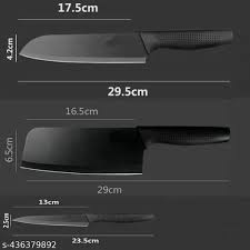 3-Piece Professional Kitchen Knife Set – Black Edition